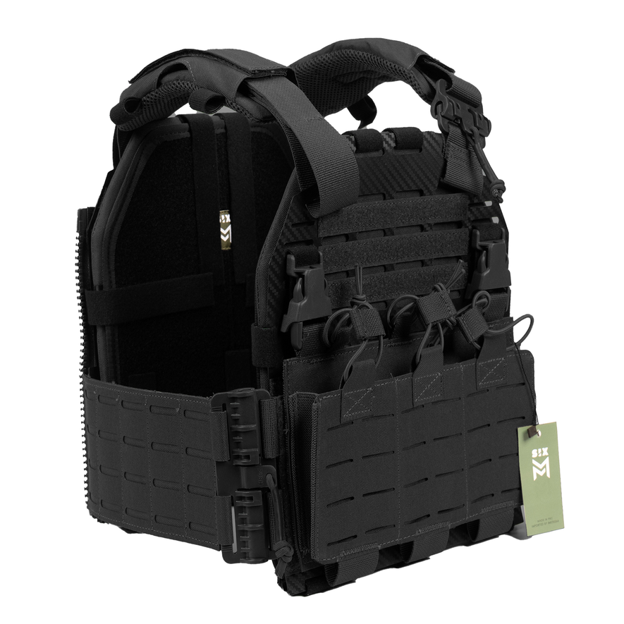 Gilet TATTICO  V066 nero /verde  SIXMM