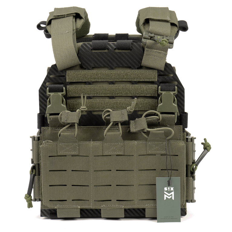 Gilet TATTICO  V066 nero /verde  SIXMM