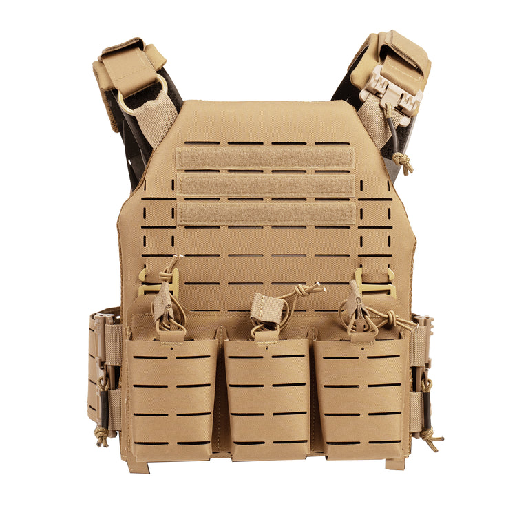 PLATE CARRIER LLC LASER CUT TAN SIXMM
