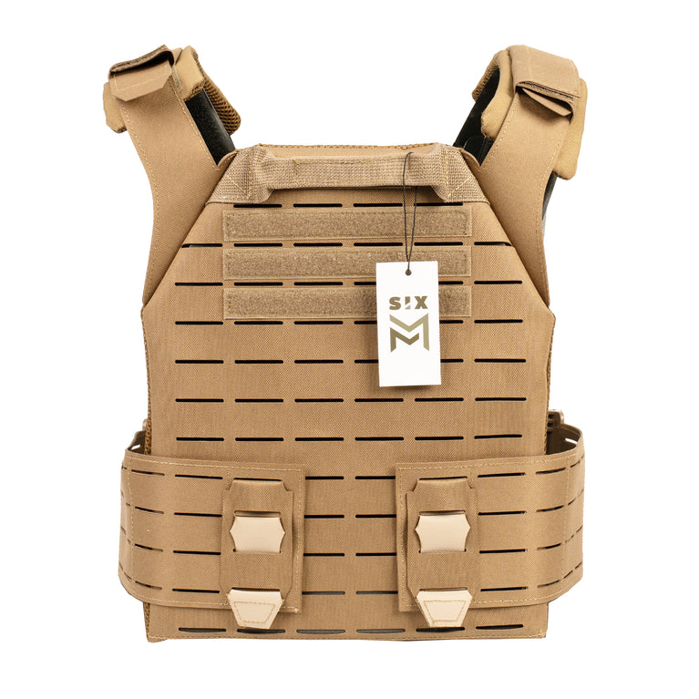 PLATE CARRIER LLC LASER CUT TAN SIXMM