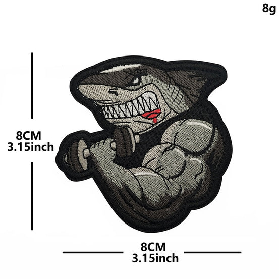 PATCHES SQUALO  ZONA DI COMBATTIMENTO TATTICA