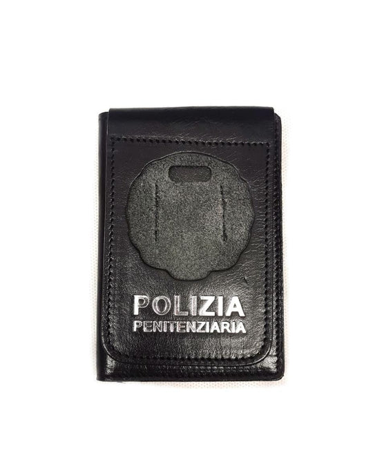PORTAFOGLIO CON ALLOGGIO PLACCA POLIZIA PENITENZIARIA ASCOT