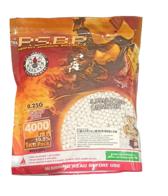 CONFEZIONE DA 4000 PALLINI 0,25gr PERFECT G&G BIANCHI