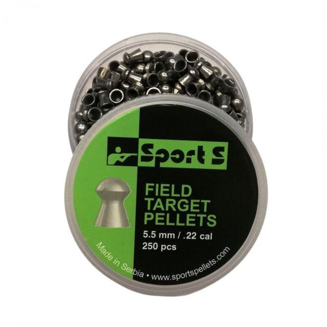 PIOMBINI FIELD TARGET A TESTA STONDATA CAL. 5,5mm/.22 SPORT S 250PCS