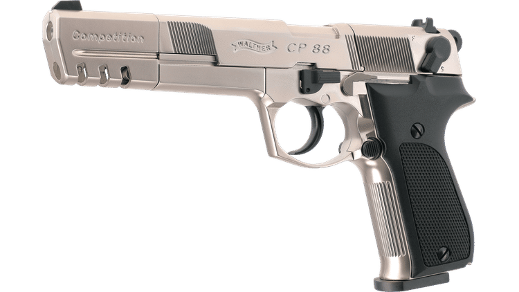 PISTOLA A CO2 CP88 COMP. 6'' NICKEL CAL.4,5 <7,5J WALTHER UMAREX