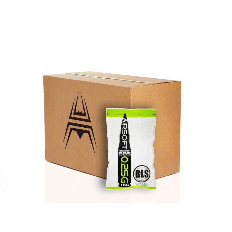 CARTONE DA 20 BUSTE DI PALLINI BLS High Precision Made - 0,25g 4000bb