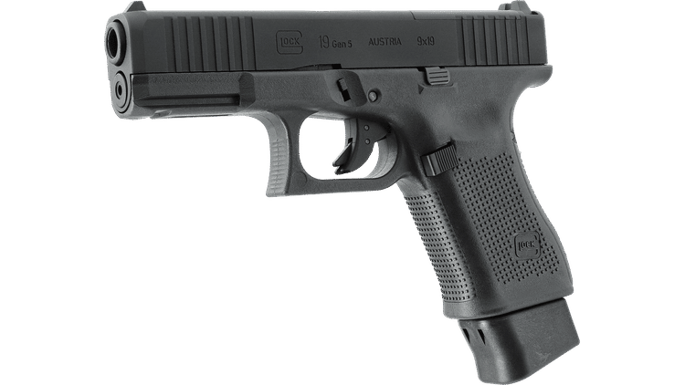 PISTOLA A CO2 GLOCK 19 GEN 5 MOS CAL. 4,5 BB <7,5J UMAREX