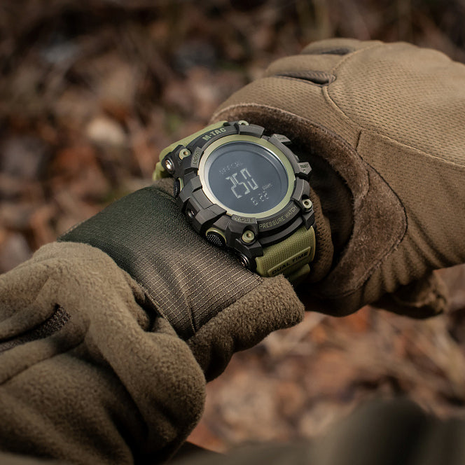OROLOGIO TACTICAL ADVENTURE NERO E VERDE M-TAC