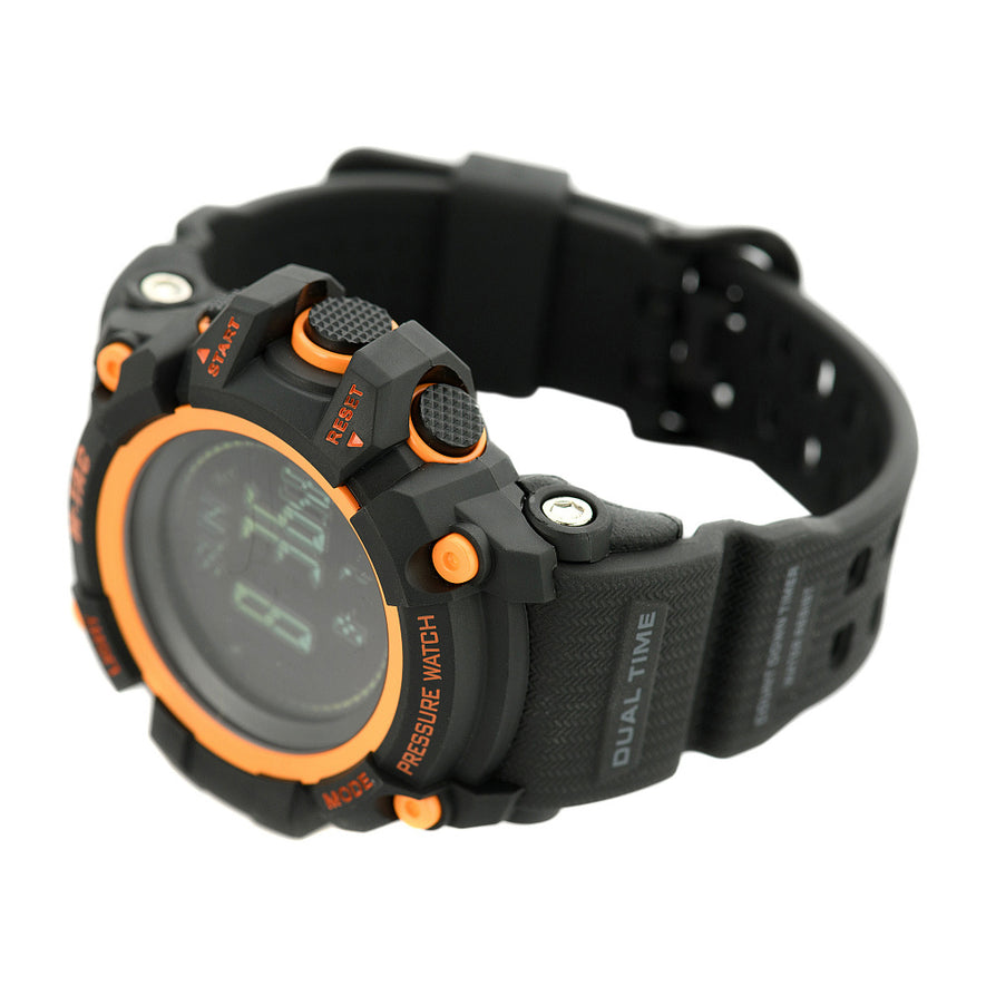 orologio Tactical Adventure multifunzione colore nero e arancione m-tac