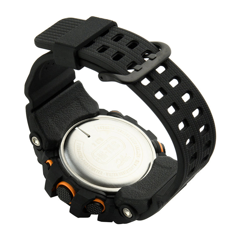 orologio Tactical Adventure multifunzione colore nero e arancione m-tac