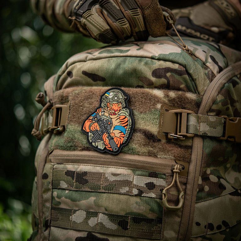 Patch Velcro  Tiger Blue tape PVC mulTICAM M-TAC