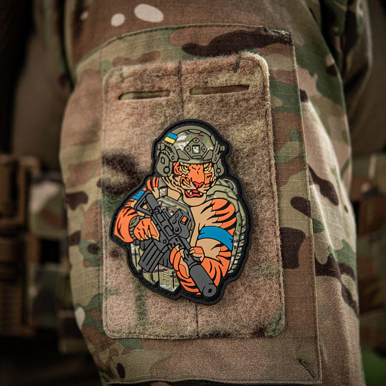 Patch Velcro  Tiger Blue tape PVC mulTICAM M-TAC