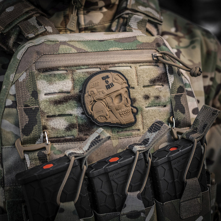 Patch Operator 3D PVC colore COYOTE WAR IS HELL M-TAC