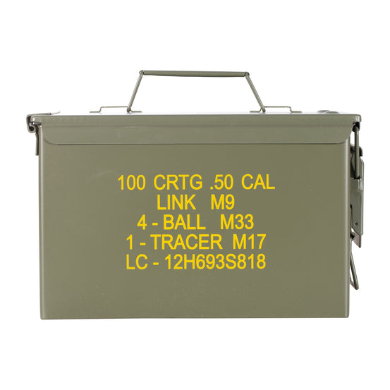 CASSETTA PORTA MUNIZIONI CAL. 50/5.56 USATA OLIVE GREEN MIL-TEC