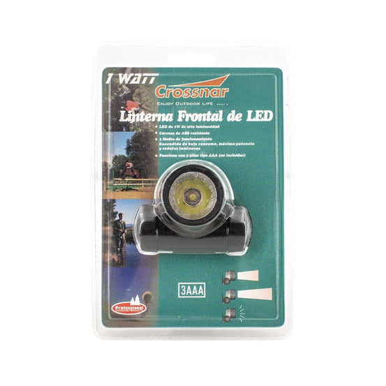 TORCIA DA TESTA CON LED DA 1W CROSSNAR