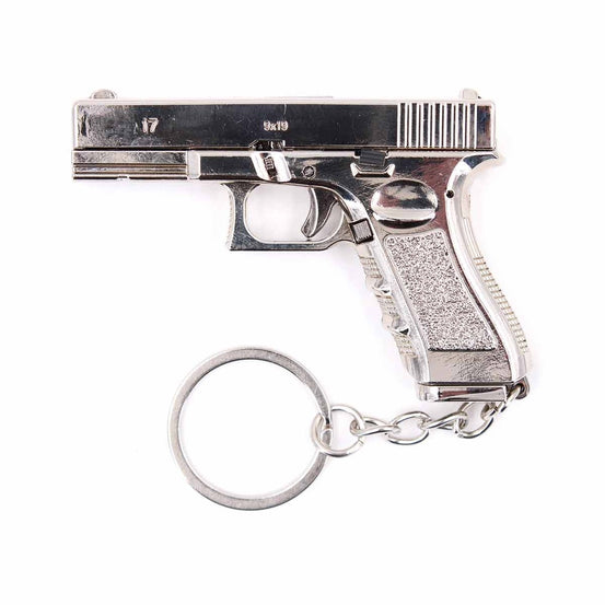 PORTACHIAVI A FORMA DI PISTOLA G17 DA 7CM INOX BLOOD HERITAGE