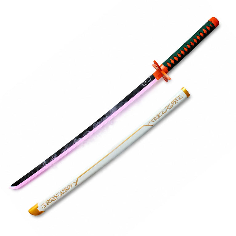 KATANA Demon Slayer IN BAMBÙ CON SISTEMA DI LED E GENERAZIONE DI VAPORE DA 103CM BLOOD HERITAGE