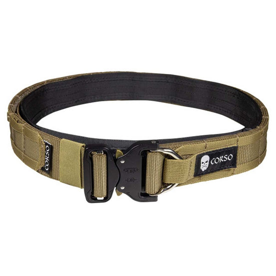 CINTURA CON SOTTOCINTURONE HOOK MOLLE MK2 TAN/NERO CORSO