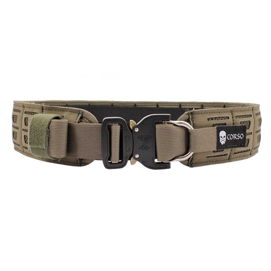 Cintura Tattica Molle Leggera Con Fibbia A Sgancio Rapido – Per Softair, Caccia E Outdoor – Verde Militare