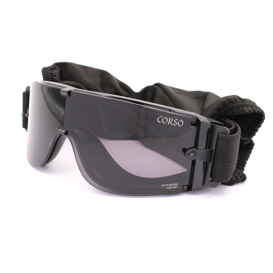 OCCHIALI PROTETTIVI REVENGE MK800 CON MONTATURA NERA CORSO