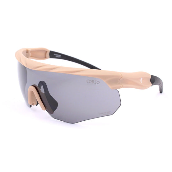 OCCHIALI REVENGE RUDDER CON LENTI INTERCAMBIABILI E MONTATURA COYOTE BROWN CORSO