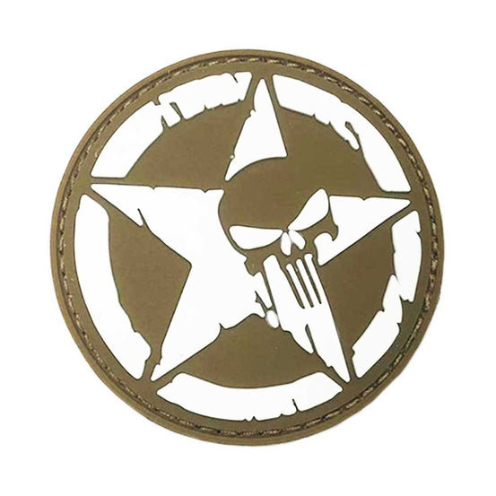 PATCH IN PVC THE PUNISHER STAR IMMORTAL WARRIOR