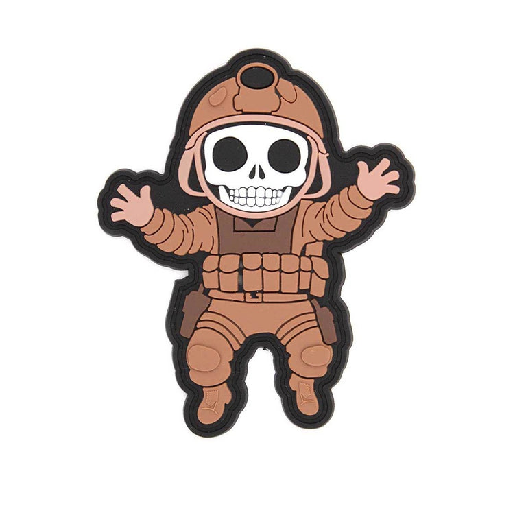 PATCH IN PVC MILITARY SKELETON IMMORTAL WARRIOR