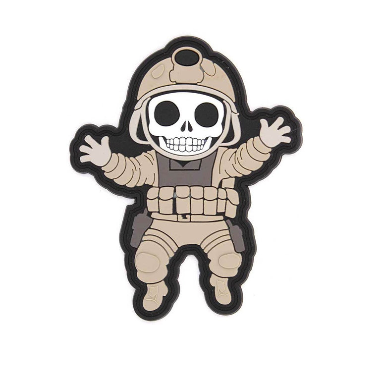PATCH IN PVC MILITARY SKELETON IMMORTAL WARRIOR