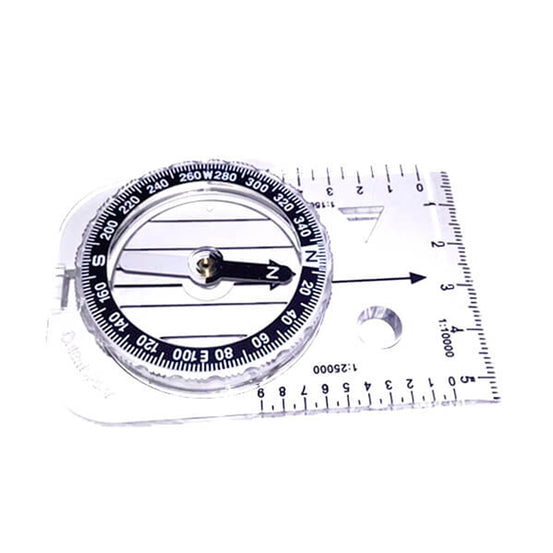 BUSSOLA CARTOGRAFICA TRASPARENTE START SILVA