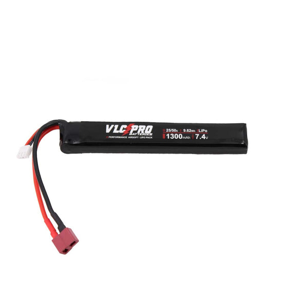 BATTERIA STICK 7,4 V 1300 MAH 25C/50C CON ATTACCO DEANS VLC PRO