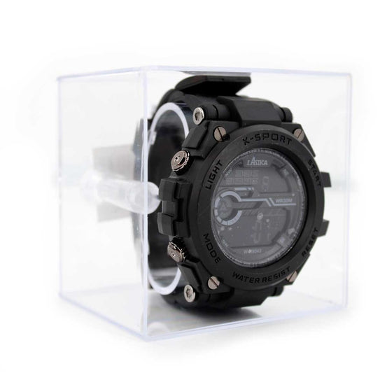 Orologio tattico multifunzione 26 CM  NERO  NYLON/METALLO LASIKA