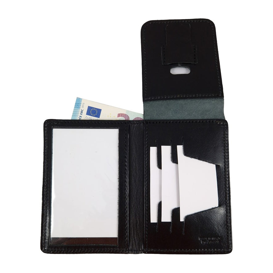 PORTAFOGLIO IN PELLE CON PLACCA CARABINIERI ORO ASCOT