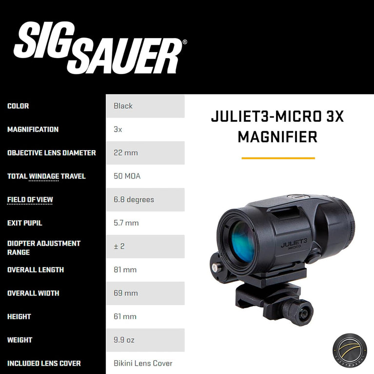 MIRINO RED DOT ROMEO MSR GEN2 + 3X22MM MAGNIFIER SIG SAUER