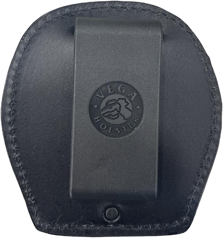 PORTA PLACCA IN CUOIO NERO CON CLIP PER PLACCHE CARABINIERI