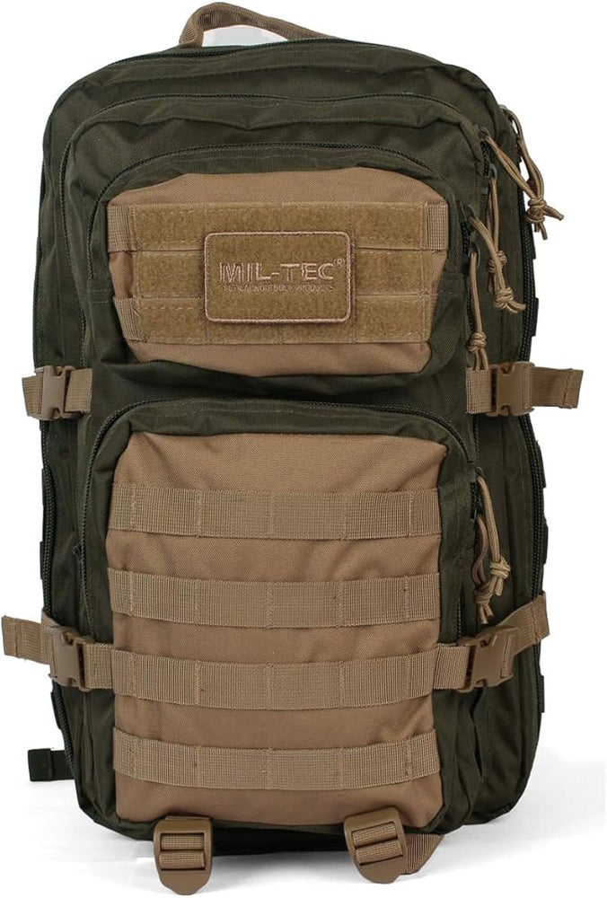 ZAINO US ASSAULT PACK DA 36 LITRI OLIVE GREEN/TAN MIL-TEC