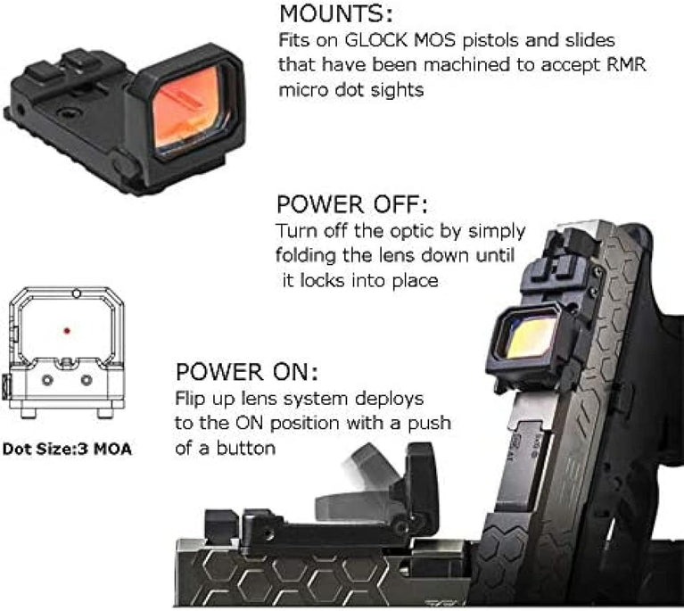 RED DOT PIEGEVOLE PER PISTOLA