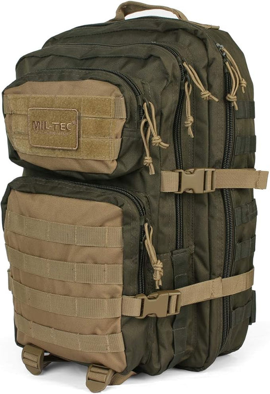 ZAINO US ASSAULT PACK DA 36 LITRI OLIVE GREEN/TAN MIL-TEC