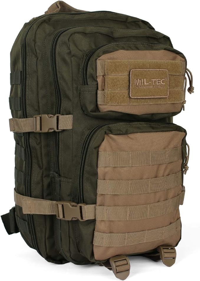 ZAINO US ASSAULT PACK DA 36 LITRI OLIVE GREEN/TAN MIL-TEC