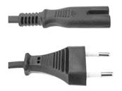Cavo di alimentazione con spina europea, connettore C7, tipo C (lunghezza 22 cm)