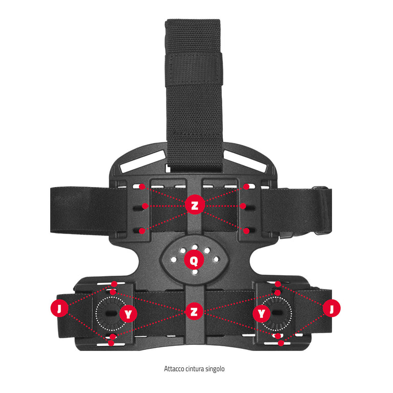 PIATTAFORMA KIT COSCIALE A 3 LACCI VEGA HOLSTER