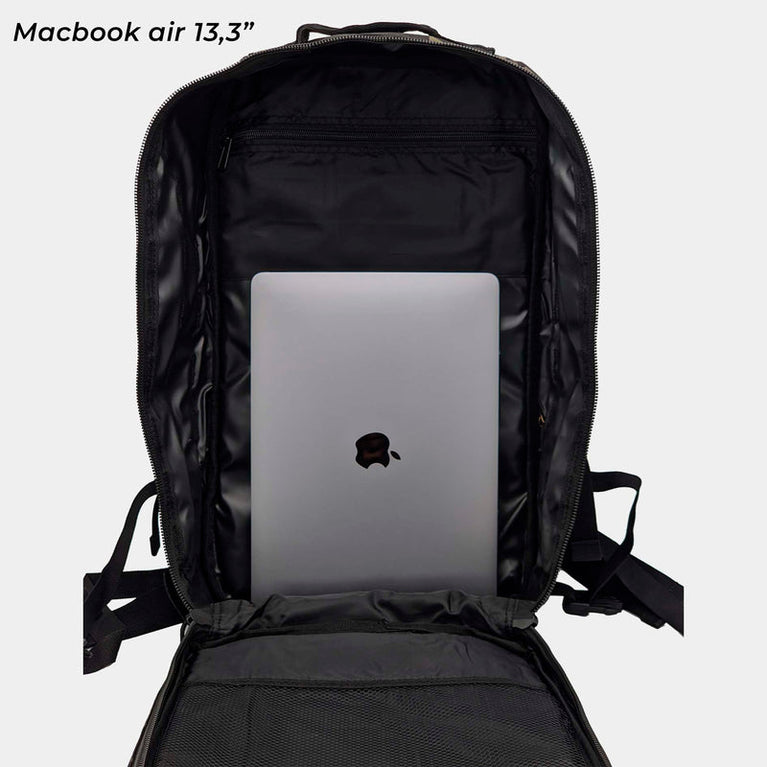 ZAINO TATTICO CON ATTACCHI MOLLE DA 36 L. NERO IMMORTAL WARRIOR