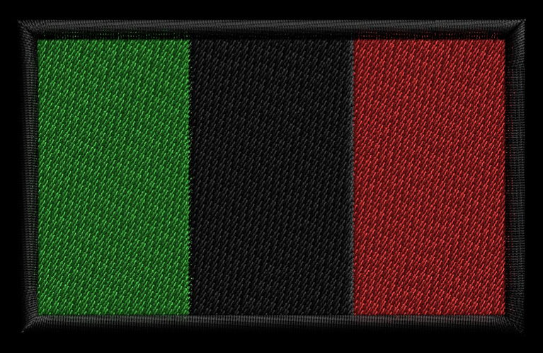 Patch Ricamata RETTANGOLARE 8X5 ITALIANA bassa visibilità Con Velcro