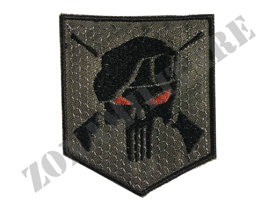 Patch Ricamata Con Velcro Berretti Verdi
