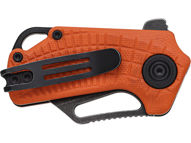 MICRO COLTELLO A LAMA PIEGHEVOLE PUCK CON IMPUGNATURA G10 ARANCIONE BLACK FOX