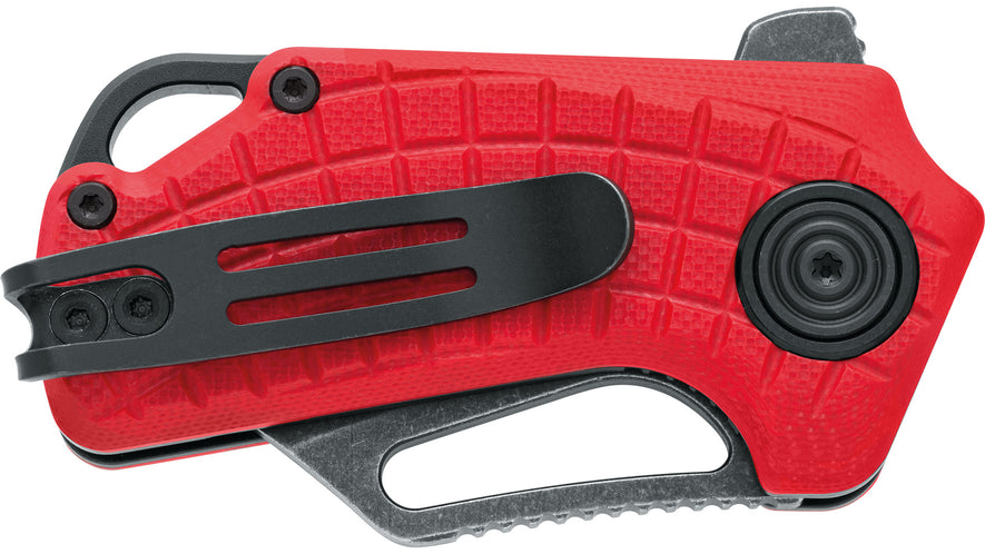 MICRO COLTELLO A LAMA PIEGHEVOLE PUCK CON IMPUGNATURA G10 ROSSA BLACK FOX