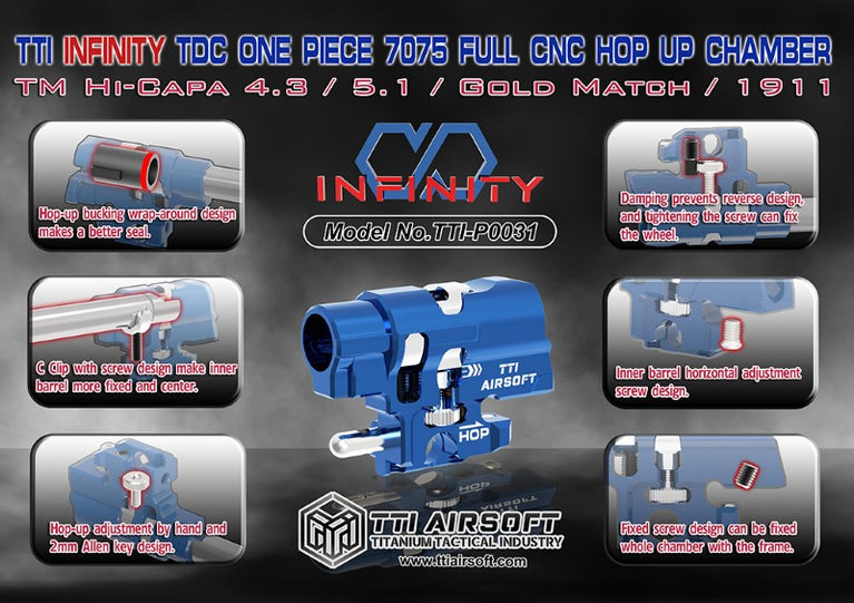 GRUPPO HOP-UP PER PISTOLE HI-CAPA CNC TTI AIRSOFT