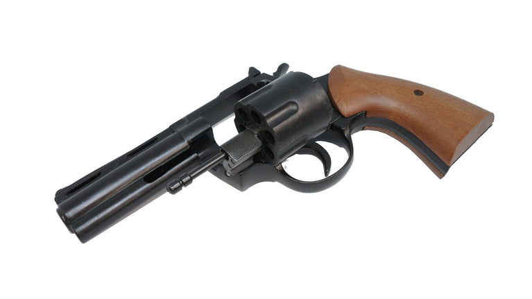 Revolver A Salve MAGNUM CAL. 380 NERO E LEGNO Bruni