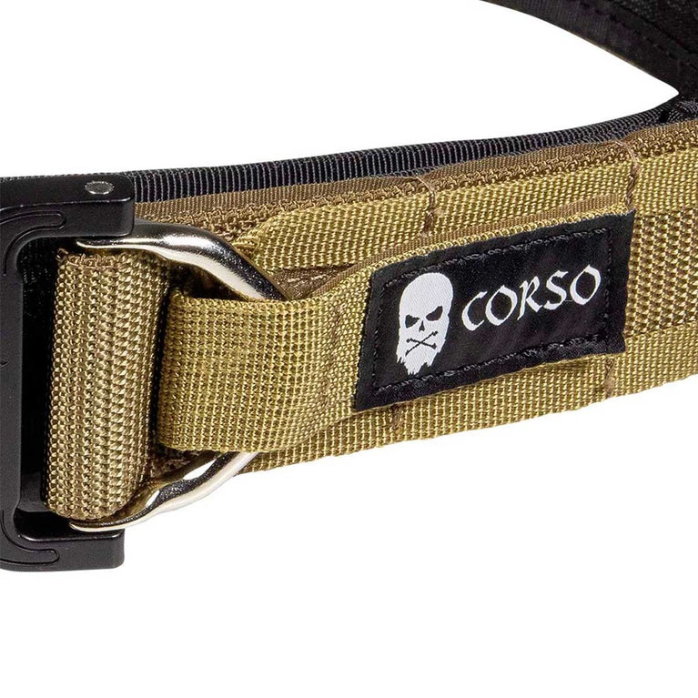 CINTURA CON SOTTOCINTURONE HOOK MOLLE MK2 TAN/NERO CORSO
