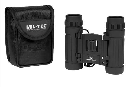 BINOCOLO PIEGHEVOLE 8X21 NERO MILTEC