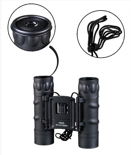 BINOCOLO PIEGHEVOLE GEN.II 10X25 NERO MILTEC